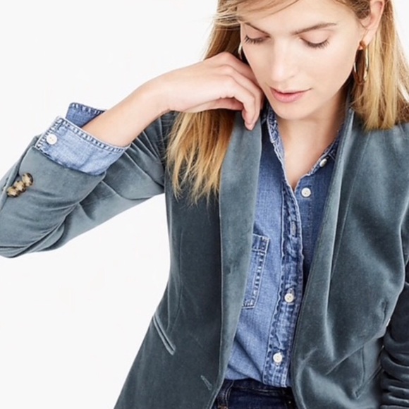 J. Crew Jackets & Blazers - 🎉HP🎉 J CREW • Parke Blazer Velvet Grey